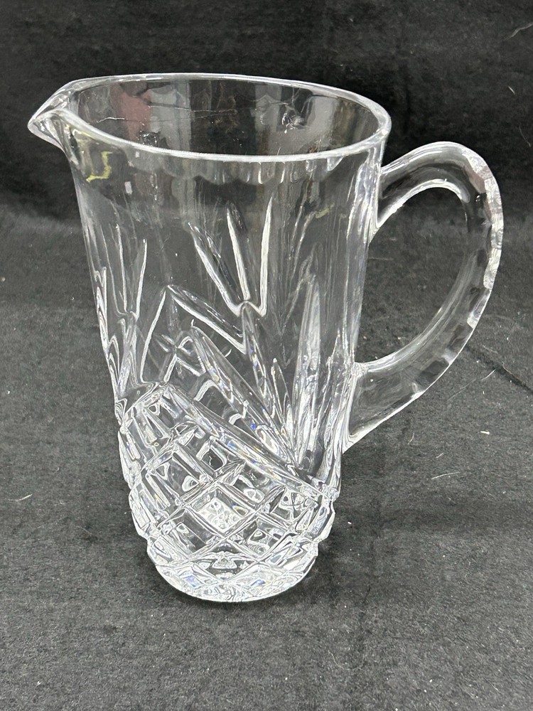 Godinger Lead Cut Crystal Water Pitcher Hand Crafted Slovakia SMALL