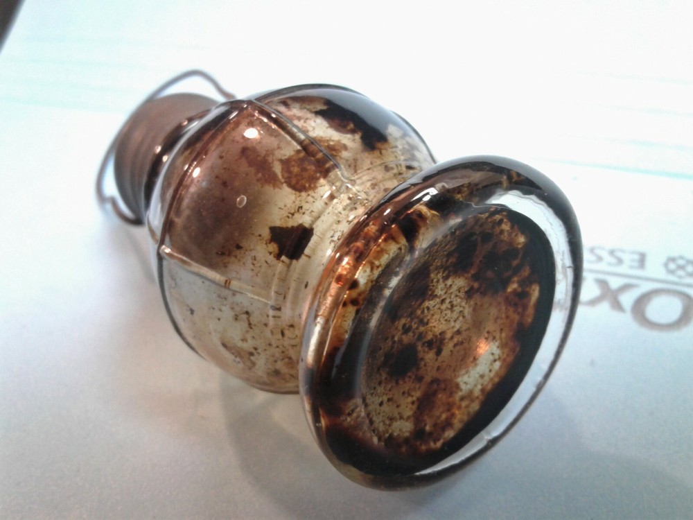 Antique Toy Lantern Glass Candy Container