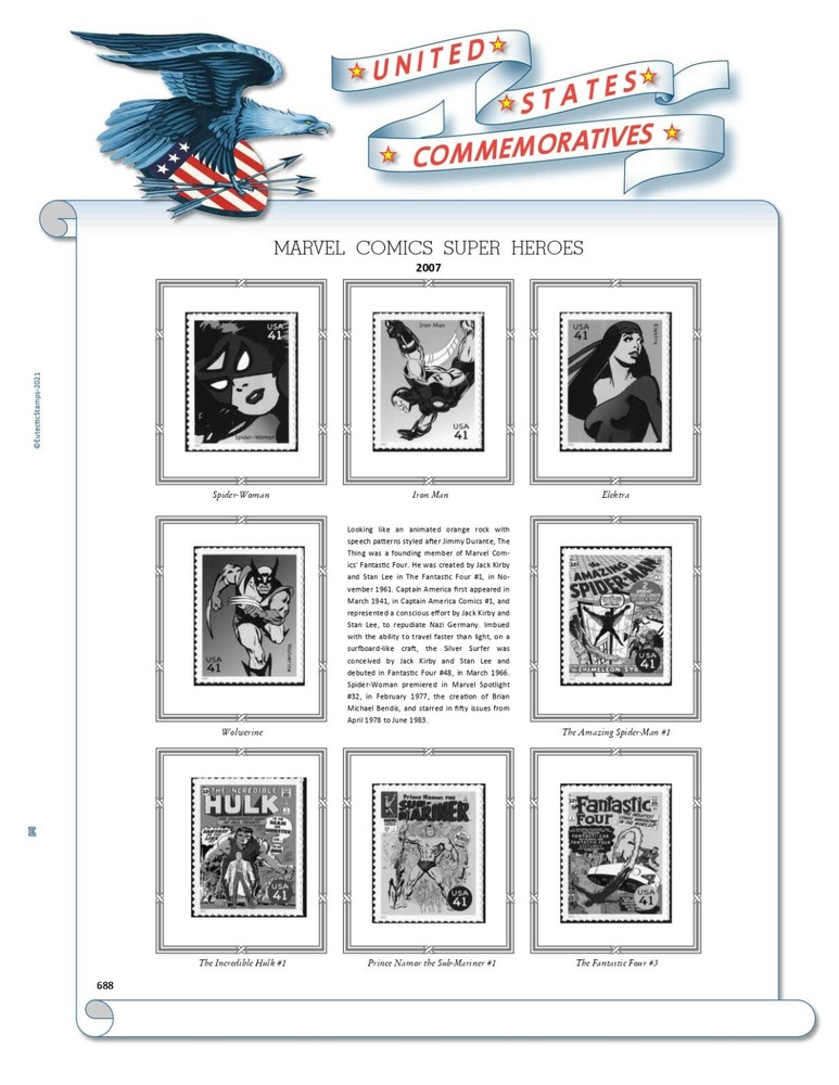 2007 U.S. Commemorative Singles COMPLETE Supplement (White Ace Alternative)