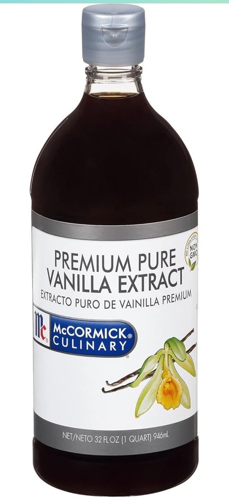 Mccormick Vanilla Extract, 1 Quart Bottle, 6 Bottles Per Case