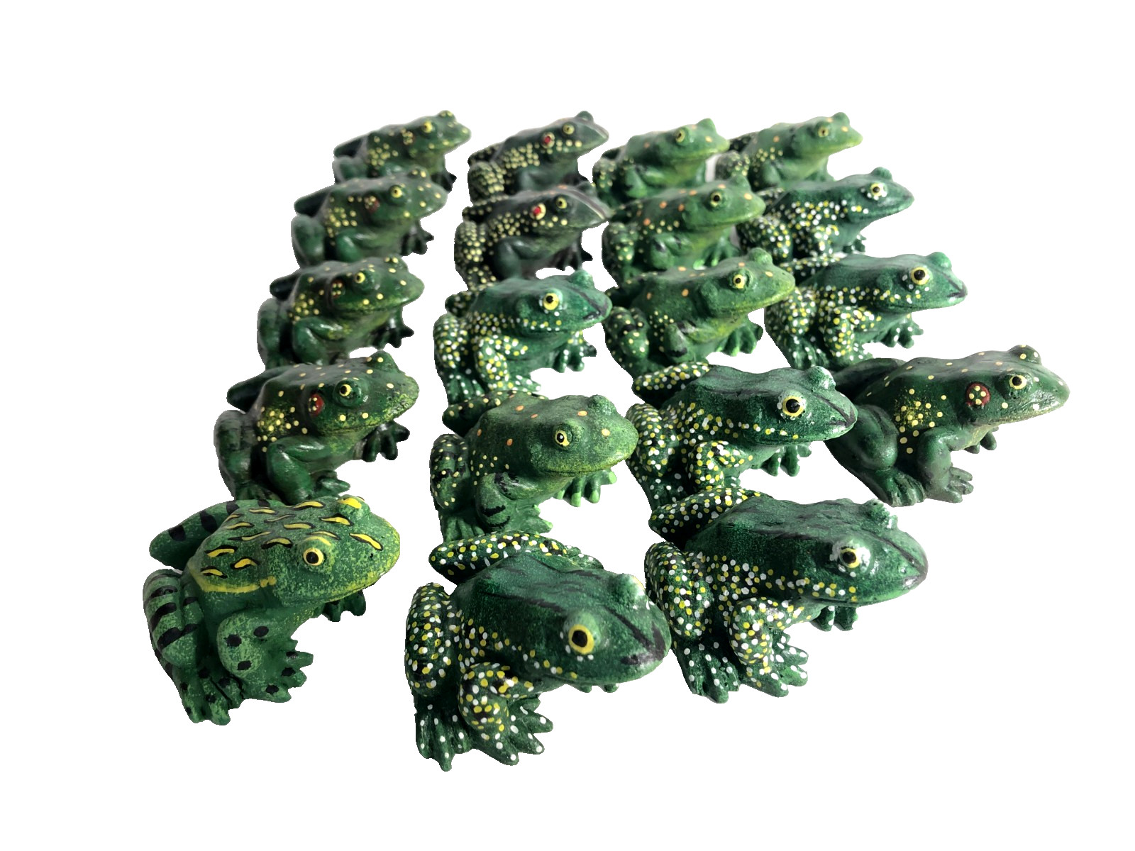 Army of Toads / Frogs NOS Gifts Fund Raising Stocking Stuffers Resell Etc 19 pcs
