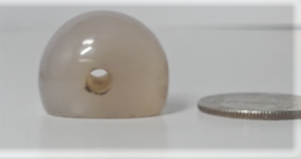 Ancient Chalcedony Agate Lion Stamp Seal w Overarched Parthian Script
