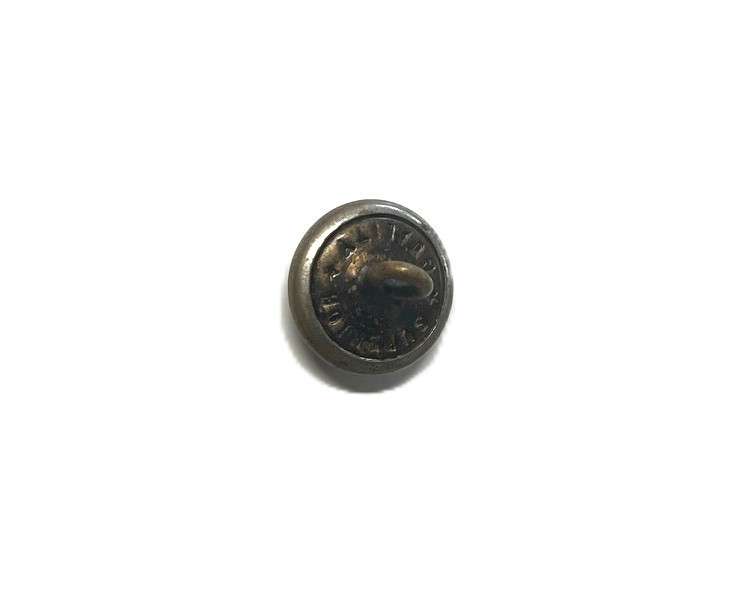 Vintage FD Fire Department Uniform Silver Button 1/2"