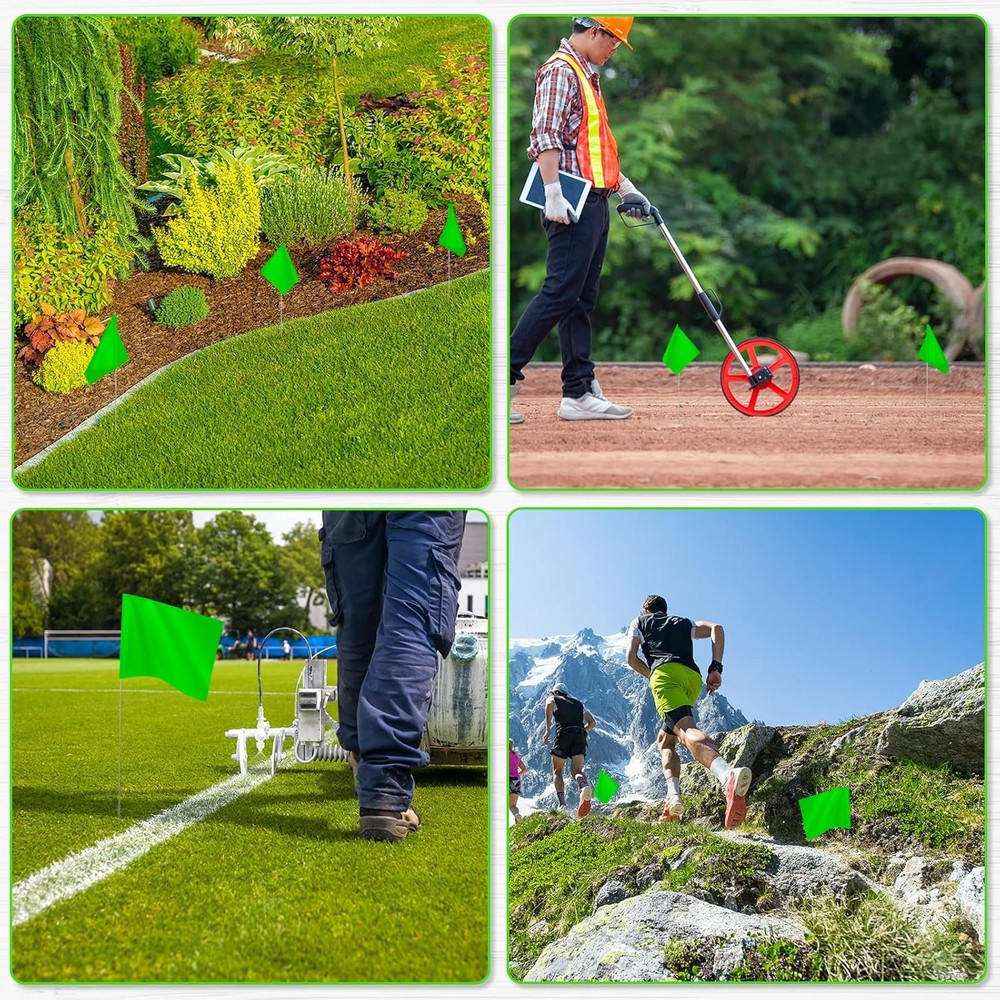 Marking Flags Marker Flags for Lawn 50Pack, 4 * 5 * 15 Inch