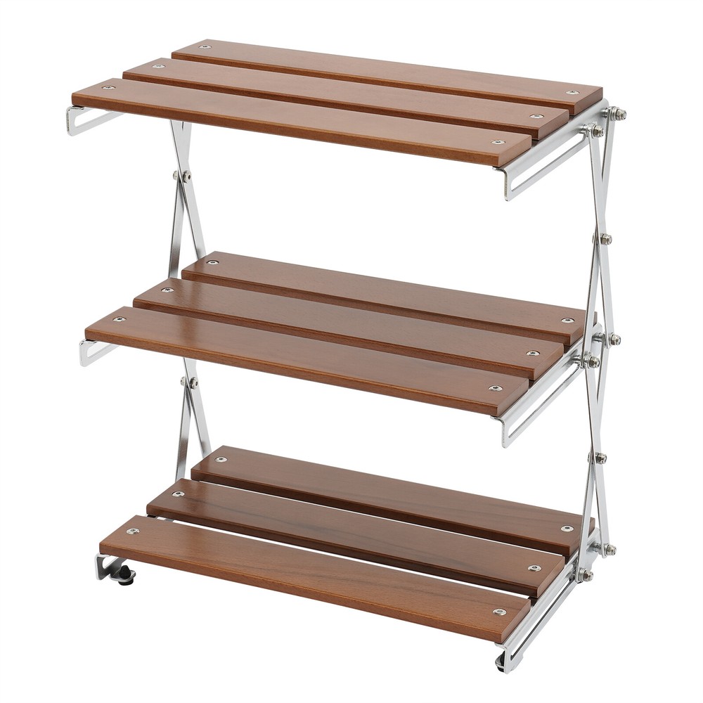 Camping Kitchen Table Picnic Cabinet Folding Cooking Storage Rack Portable