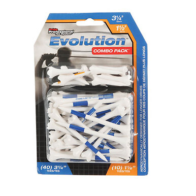 PTS Evolution 3 1/4" & 1 1/2" Golf Tees (50 Count)