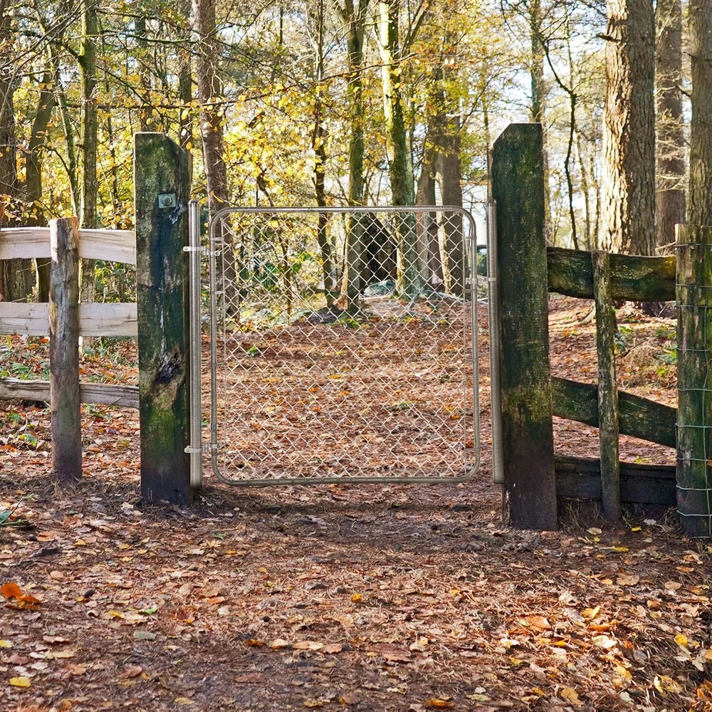 Adjust-A-Gate Chain Link Fence Gate w/Round Frame, CL 013629