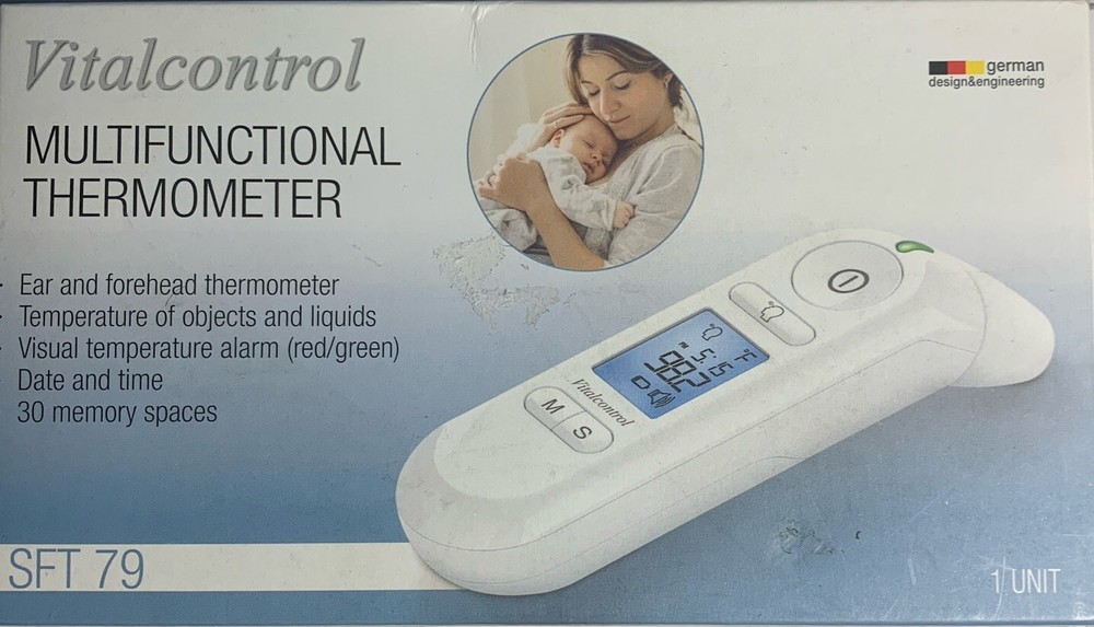New Beurer SFT79 Vitalcontrol Multifunction Thermometer Ear Forehead Object