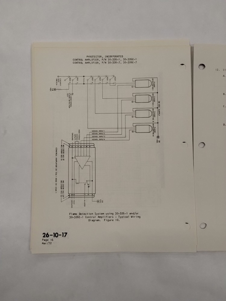 Pyrotector Incorporated Control Amplifiers Overhaul Manual-Original