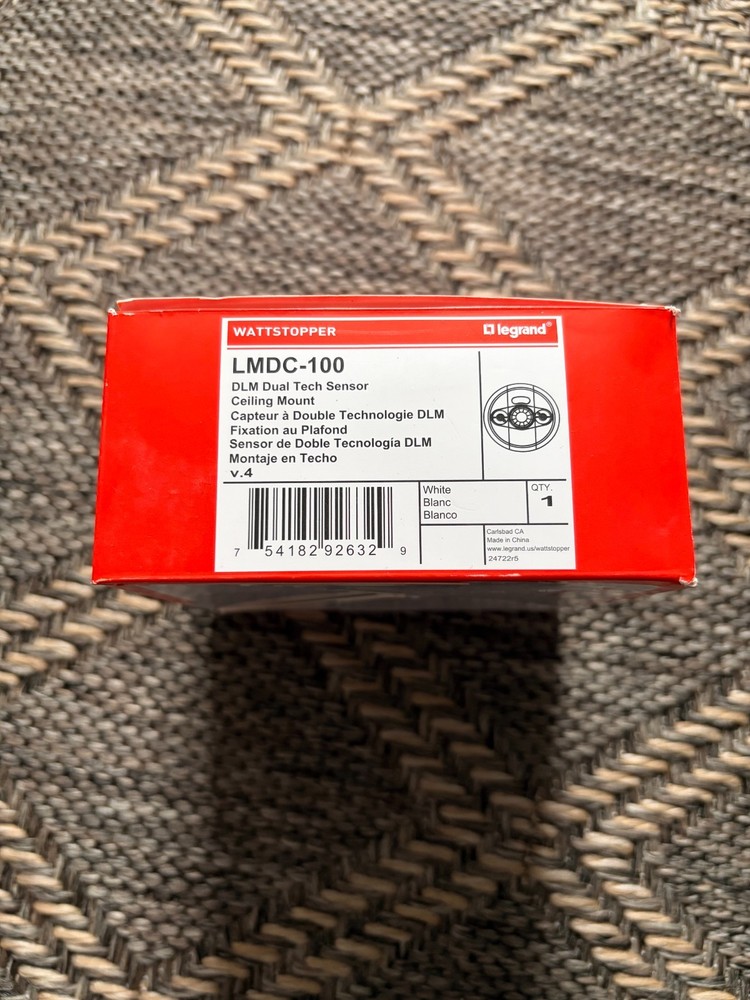New Legrand Wattstopper LMDC-100 DLM Dual Tech Motion Sensor