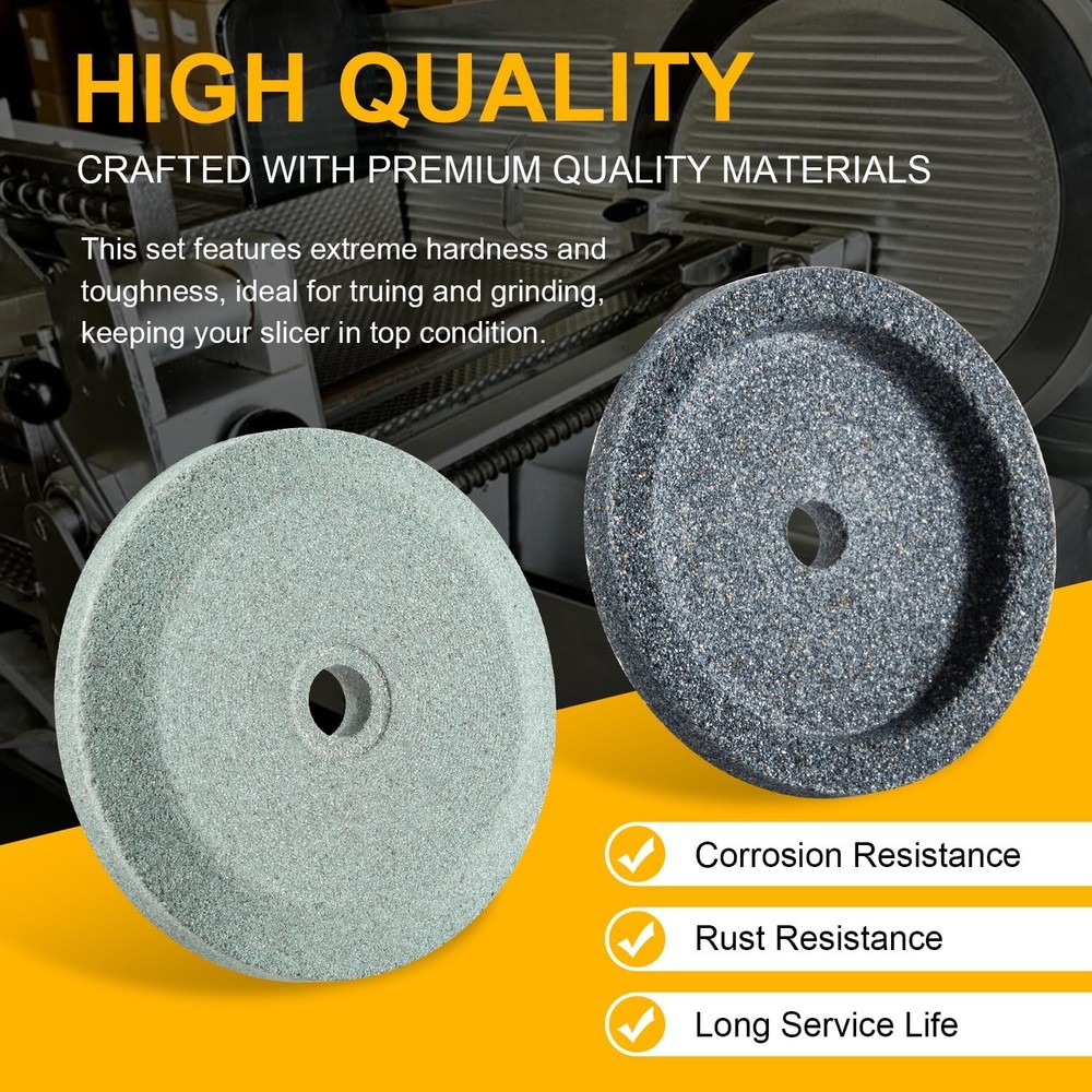 Replacement for Bizerba Slicer Grinder Sharpening & Honing Stone Set 4022060160
