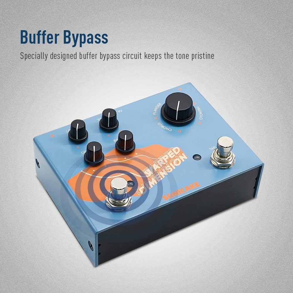 4-Mode Modulation Guitar Effects Pedal