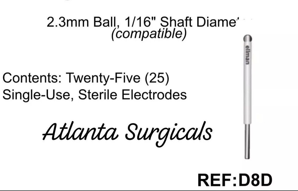 D8D- Tungsten Ball Electrode - 2.33 mm -Twenty-Five (25) Disposable