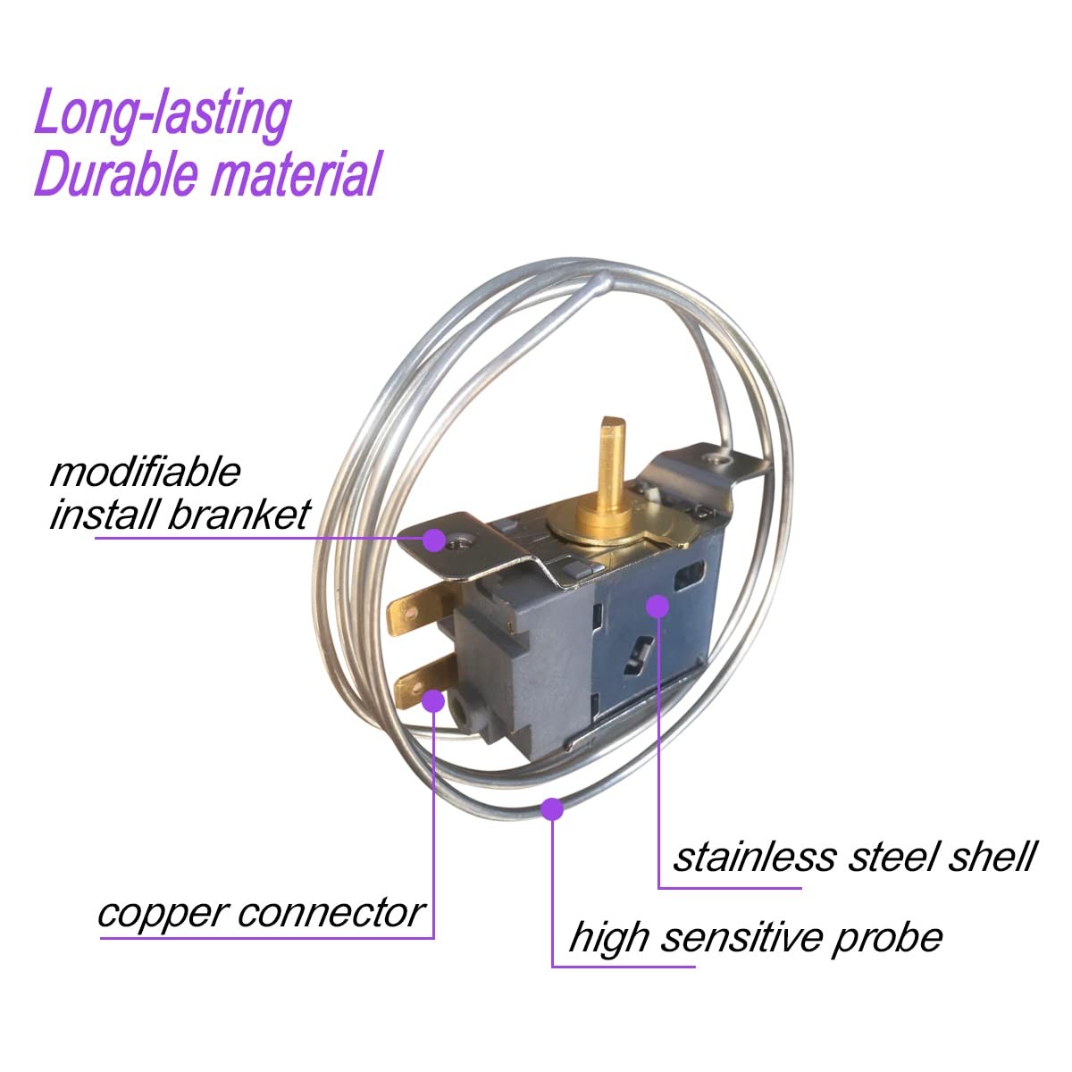 Fridge Freezer Thermostat Refrigerator Cold Temperature Control Universal WPF-20