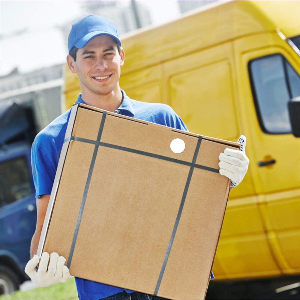 Coding Labels 3/4" Round Color-Coding Circle 1050pcs Dot Labels (White) White