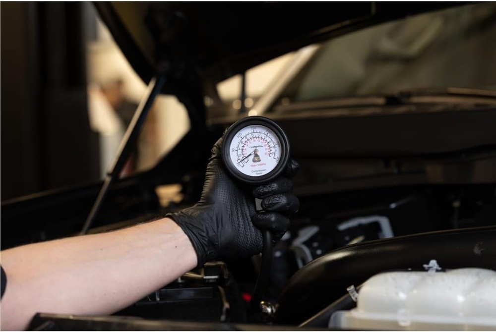 MV5530 Engine Compression Test Kit, Manual Pressure Release, 2-3/4 in. Bourdo...