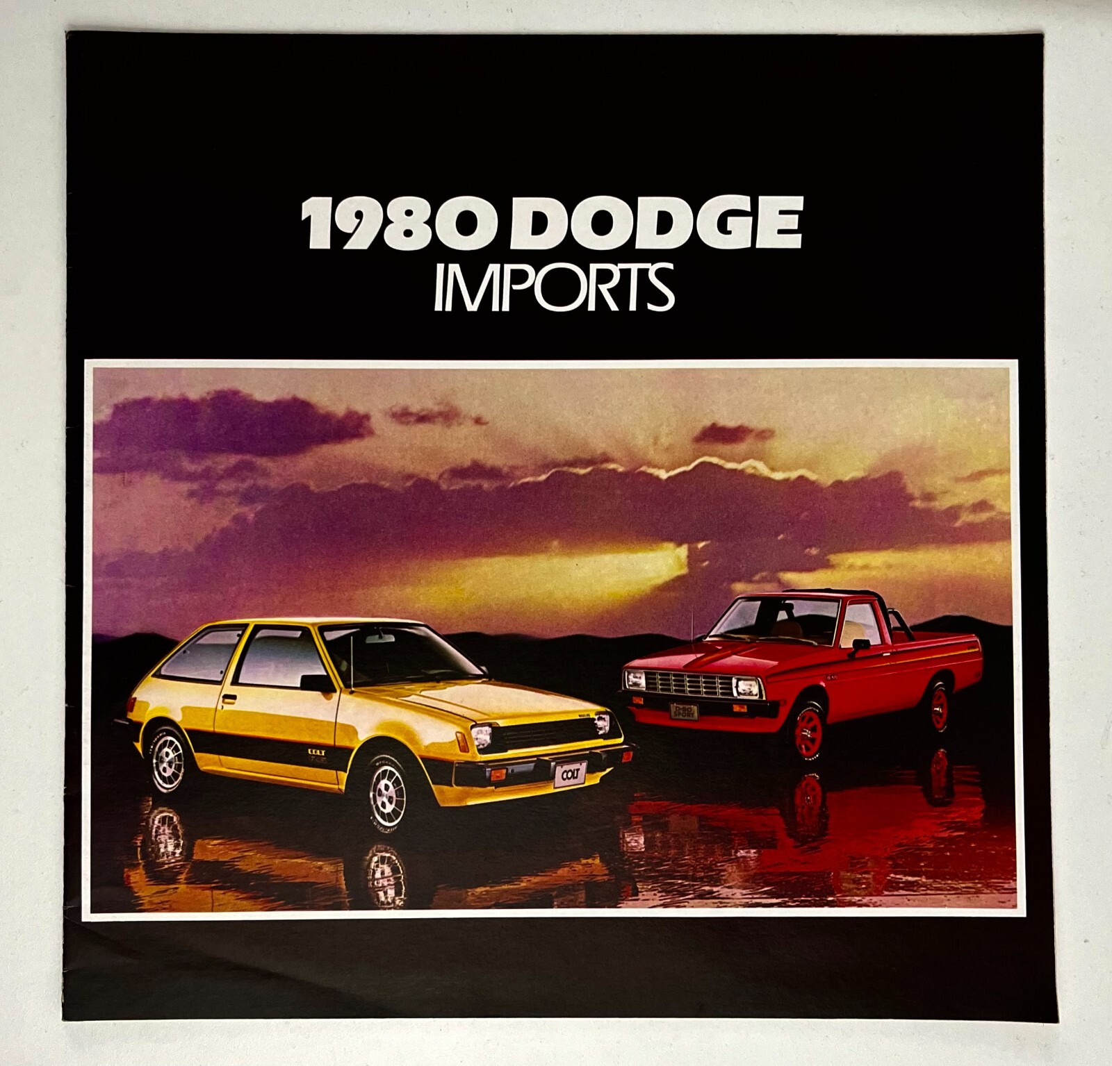 1980 Dodge Imports Colt D-50 Sport Truck Challenger Vintage Car Dealer Booklet