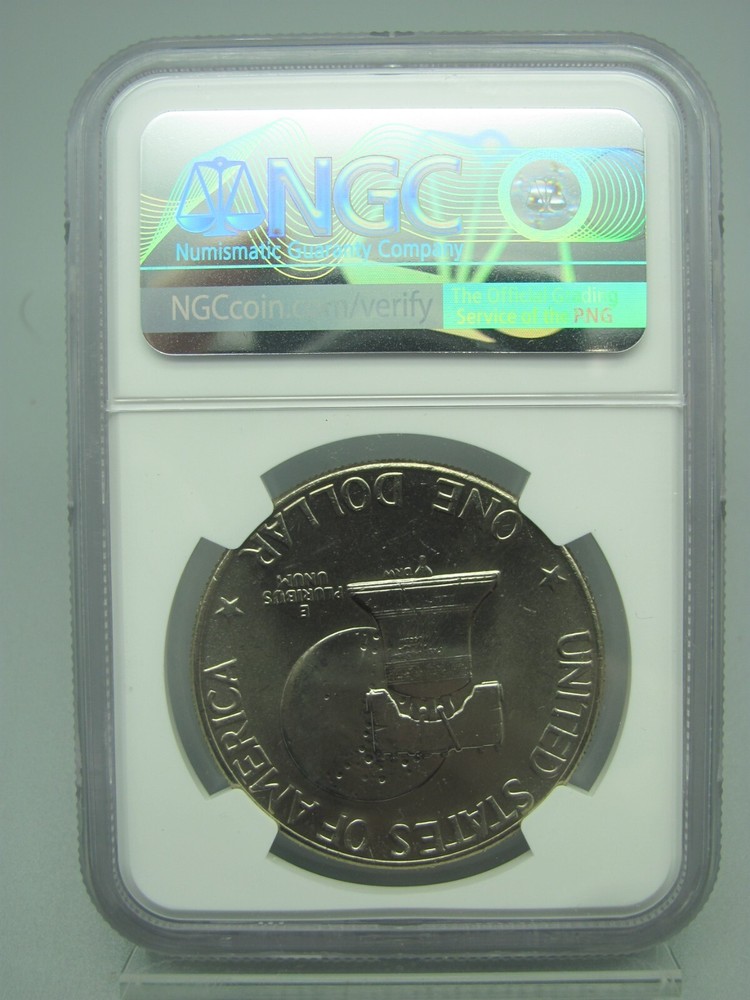 1776-1976 D Type 2 Eisenhower Dollar NGC MS 66