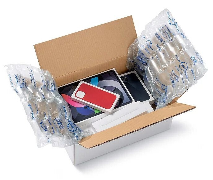 150 Pre-Filled Cushioning Air Pillows 5"x8" Eco Friendly 100% Recycled Material