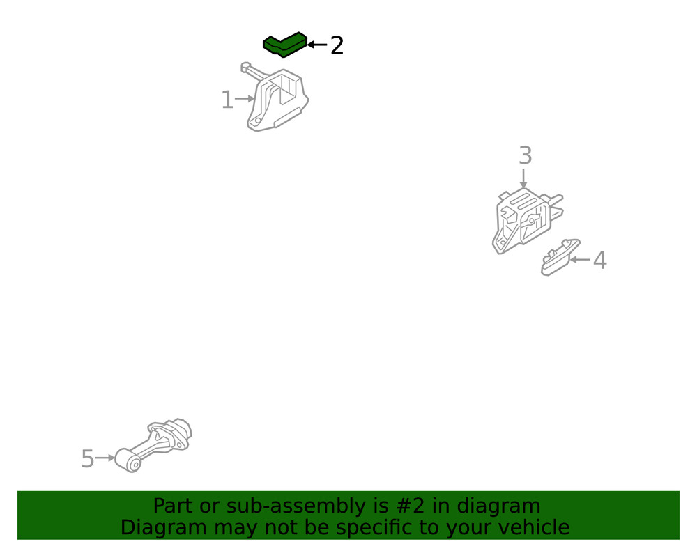 Genuine Hyundai Side Mount Bracket 21825-AA100