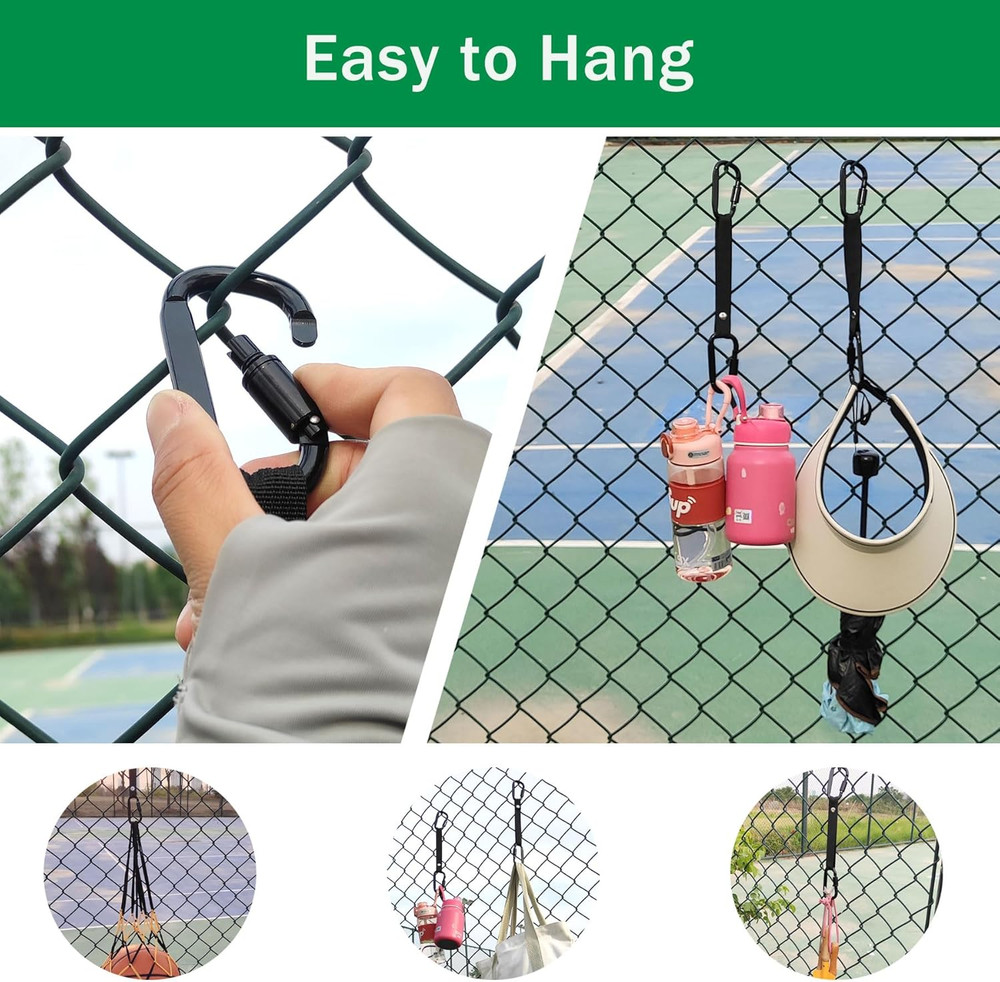 Multifunctional Carabiner Hooks for Baseball, Softball, and Camping (2 Pack)