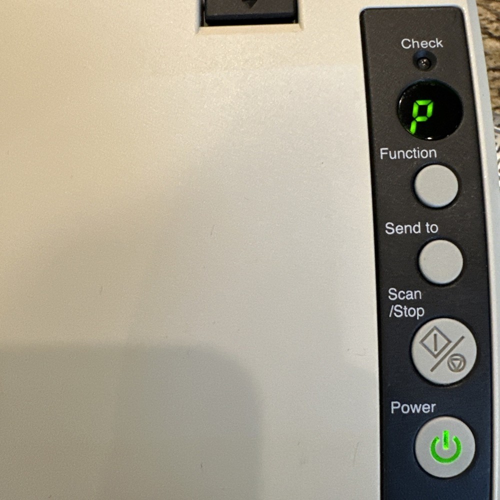 FUJITSU fi-6110 Document Scanner With Power Adapter Tested