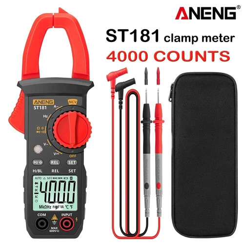Digital Multimeter Tester AC DC Volt Ohm Amp Clamp Meter Auto Range LCD Handheld