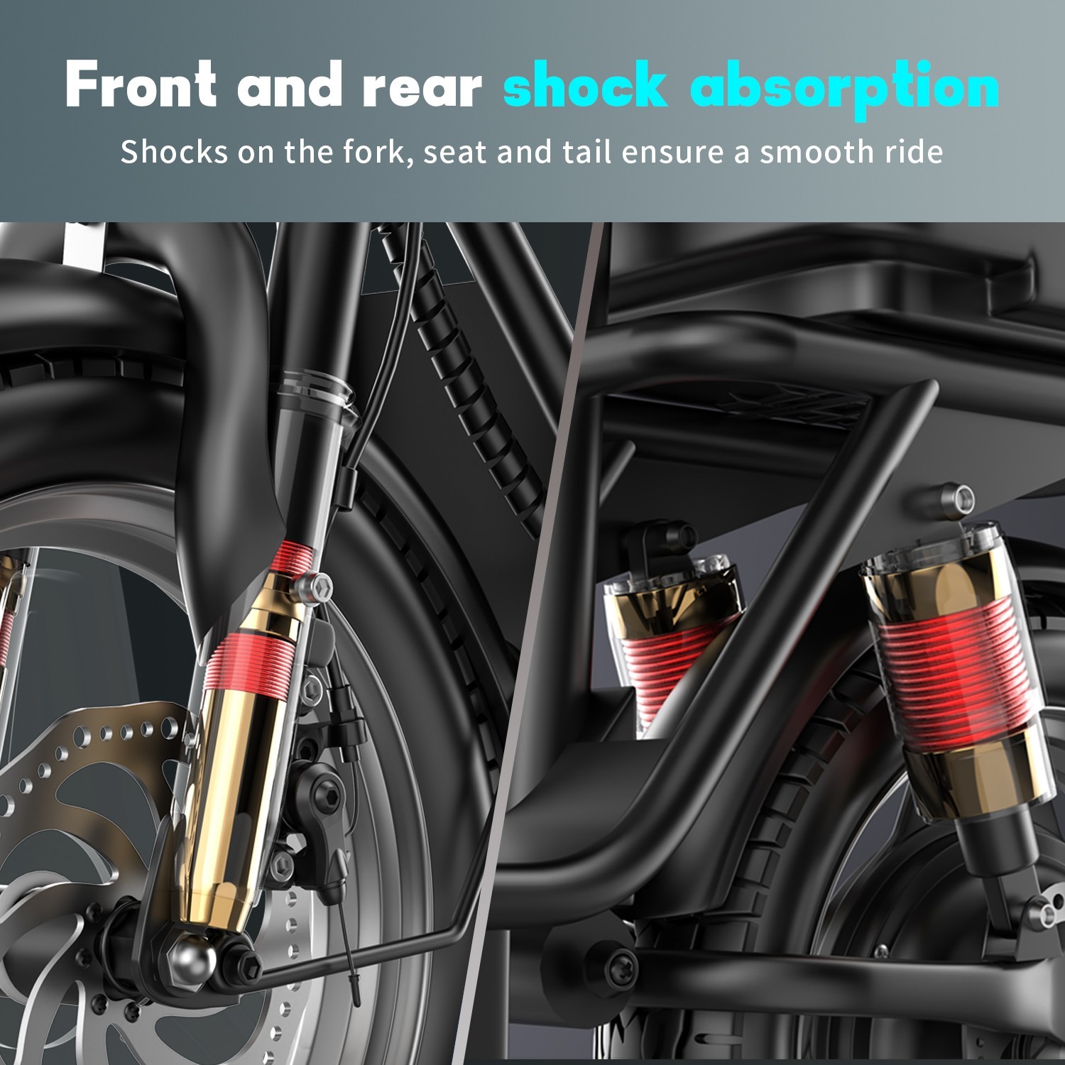 E-Scooter with Seat 30 MPH 43 Miles Range 14'' 1500W Electric Scooter For Adult