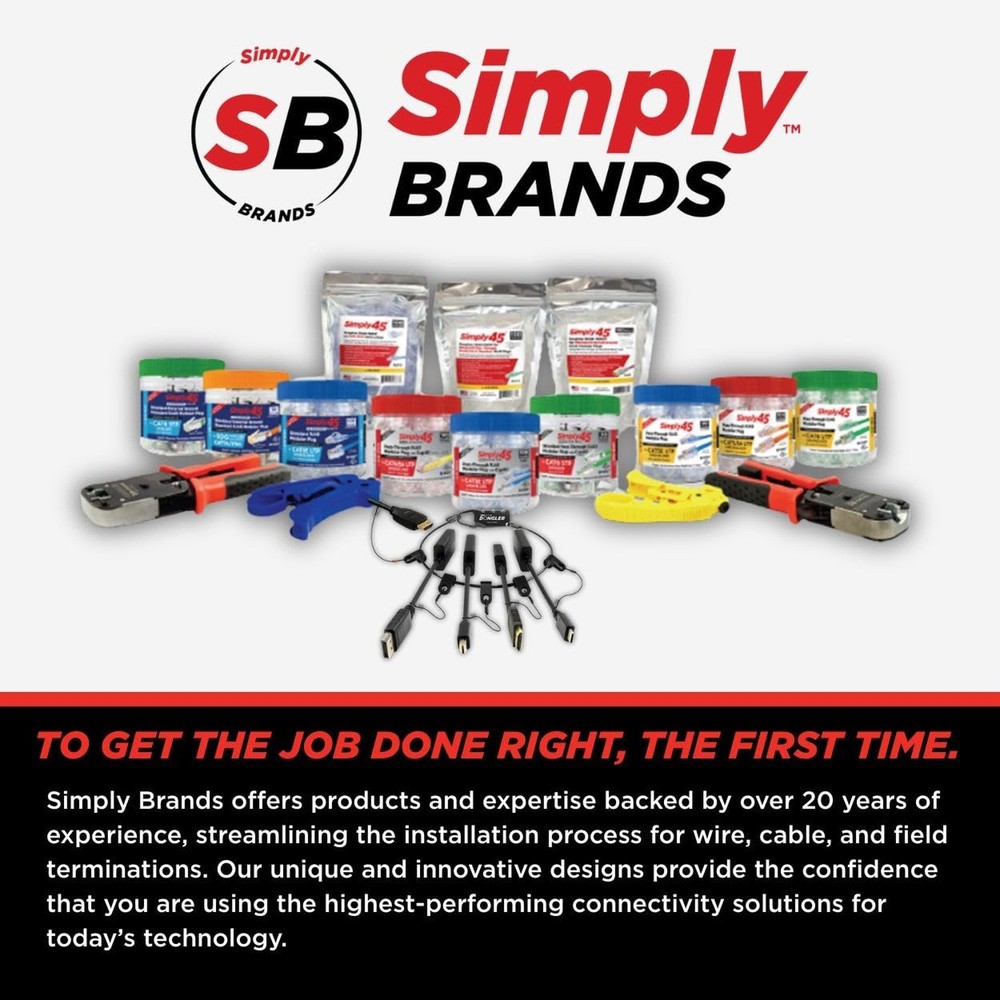 Simply45 Professional Adjustable LAN Cable Stripper & Cutter for Shielded & U...