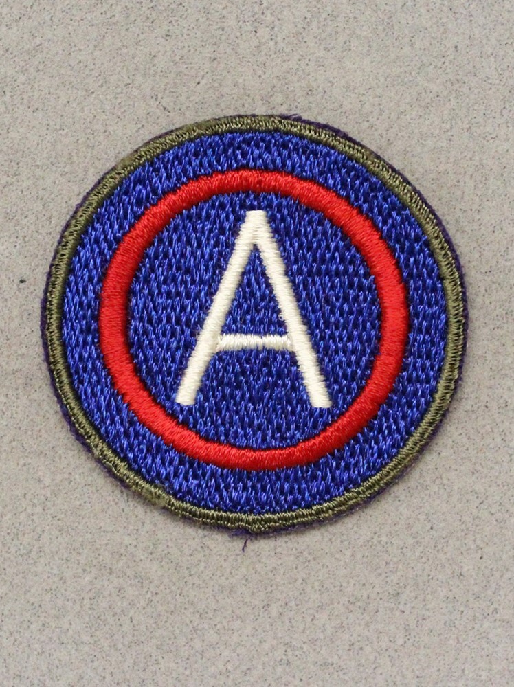 Army patch 6273: 3rd Army - German made w/OD border