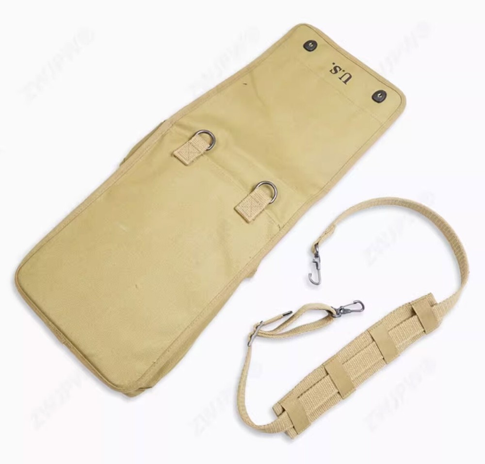 WW2 US Army 1938 Map Pack Pouch Bag Canvas Strap