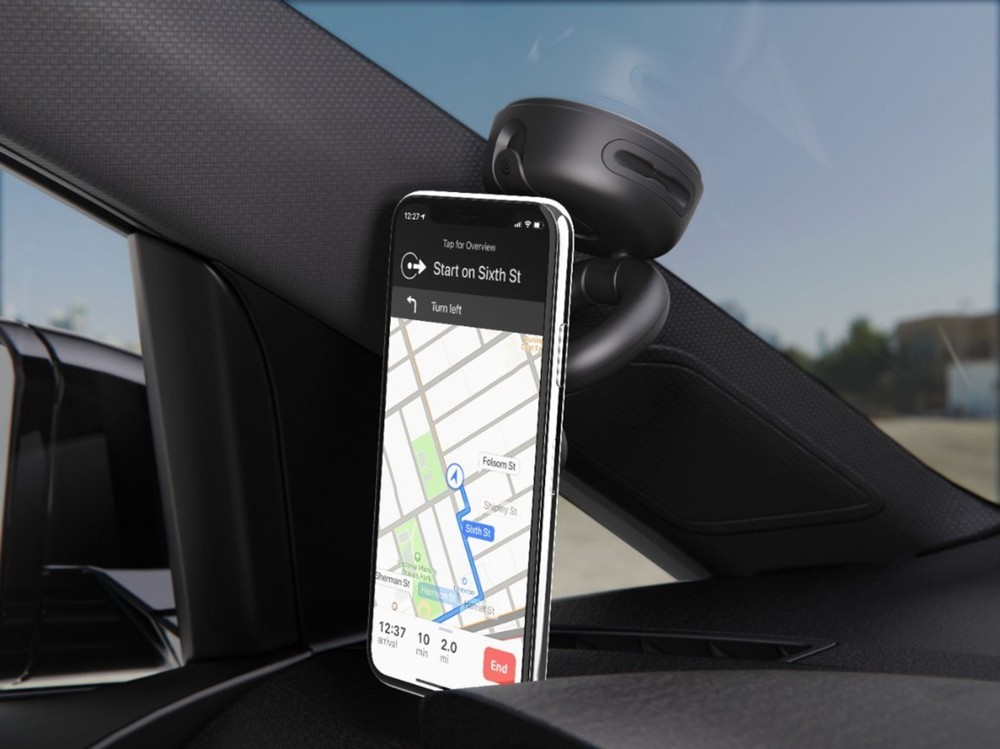 PopSockets PopMount Desk Car Dash & Windshield Mount - Black