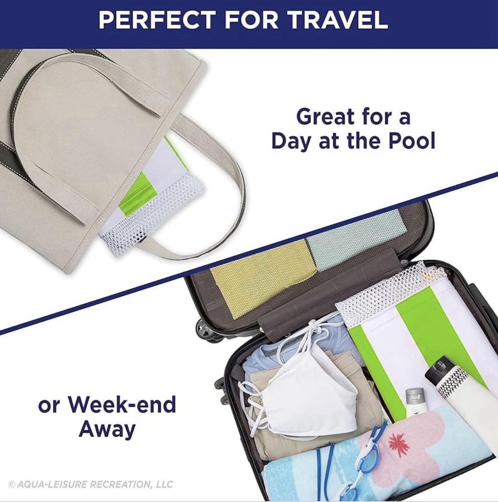 Inflatable Pool Float Green & White Stripes. - A0064