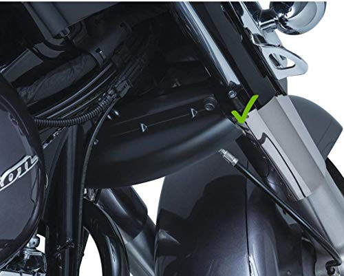 Lower Triple Tree Wind Deflector Compatible with for Touring Electra Black