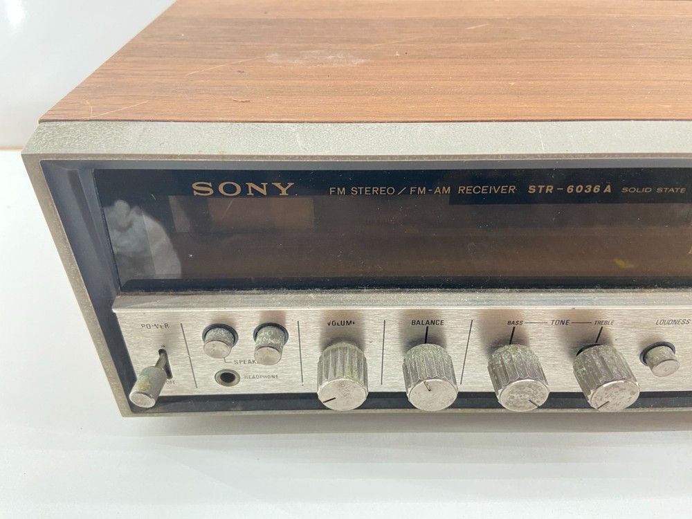 SONY MODEL STR-6036A STEREO AM/FM SOLID STATE RECEIVER ~ Tested/Works!