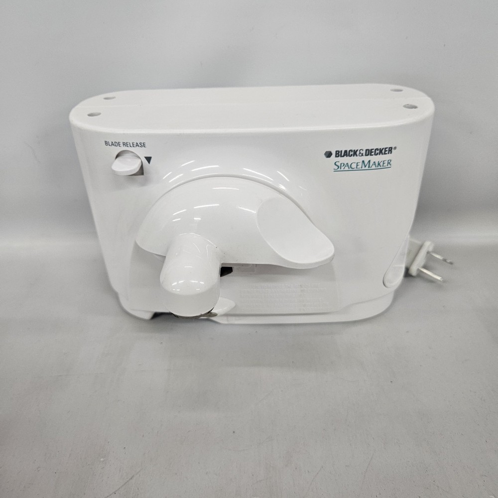 BLACK+DECKER Spacemaker Under-Counter Can Opener EC85 White No Hardware EUC