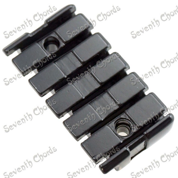 6 String Saddle Headless Guitar Bridge Tailpiece Worm Involved String Device