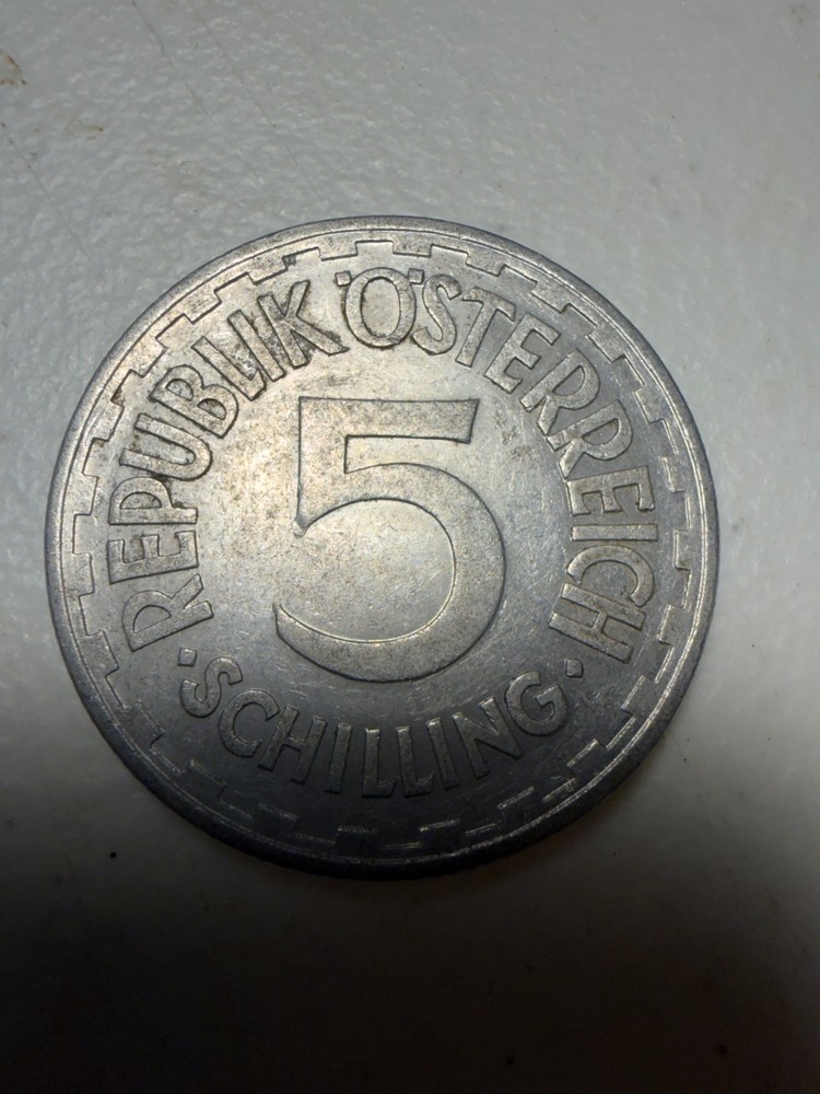 1952 Austria 5 Schilling coin