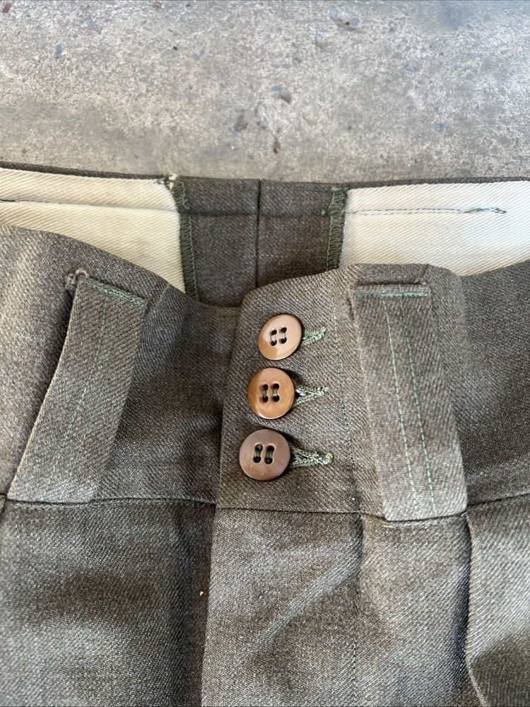 WW2 US Army OD Wool Mountain Troop Pants Rare (CC431