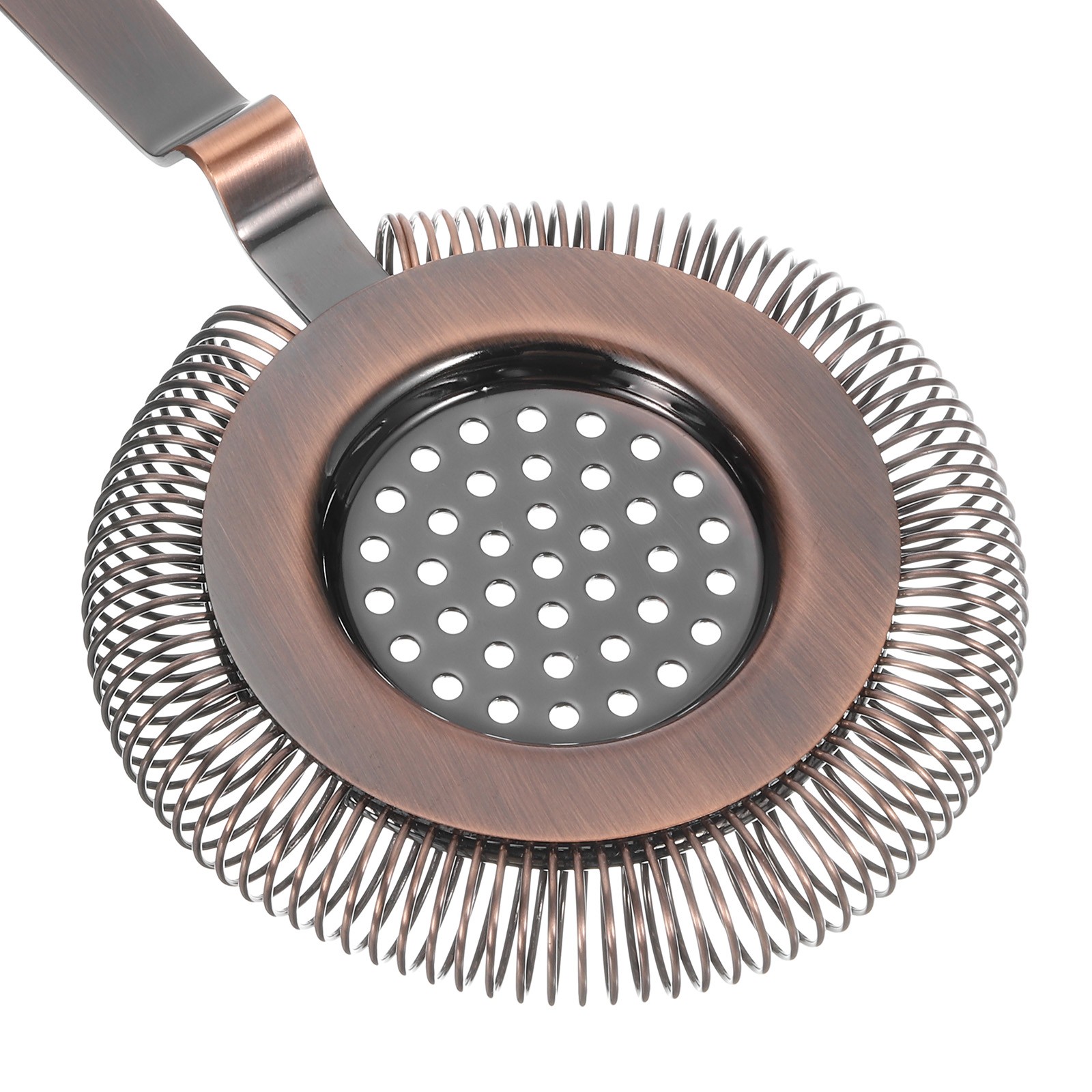 Cocktail Strainer, 1pcs Stainless Steel Bar Strainer for Drinks (Bronze, 210mm)