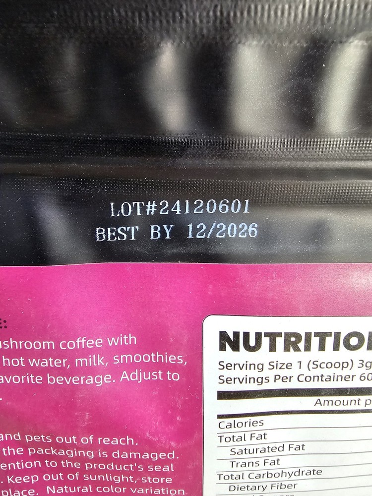 B Beworths Instant Medium Roast Mushroom Half Caf Coffee