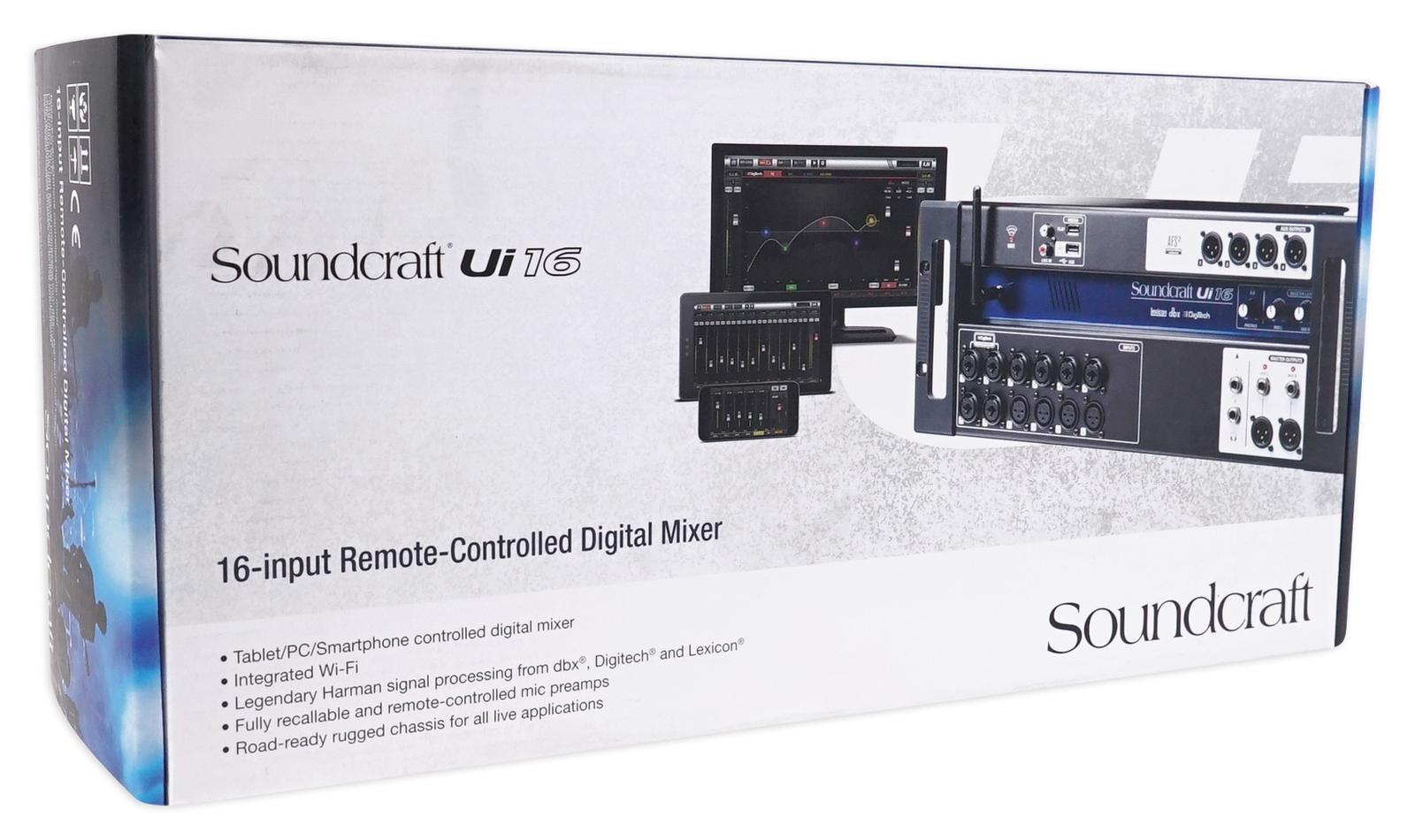 Soundcraft Ui16 16 Input Digital Mixer w/Wifi+App Control+Recording Ui 16