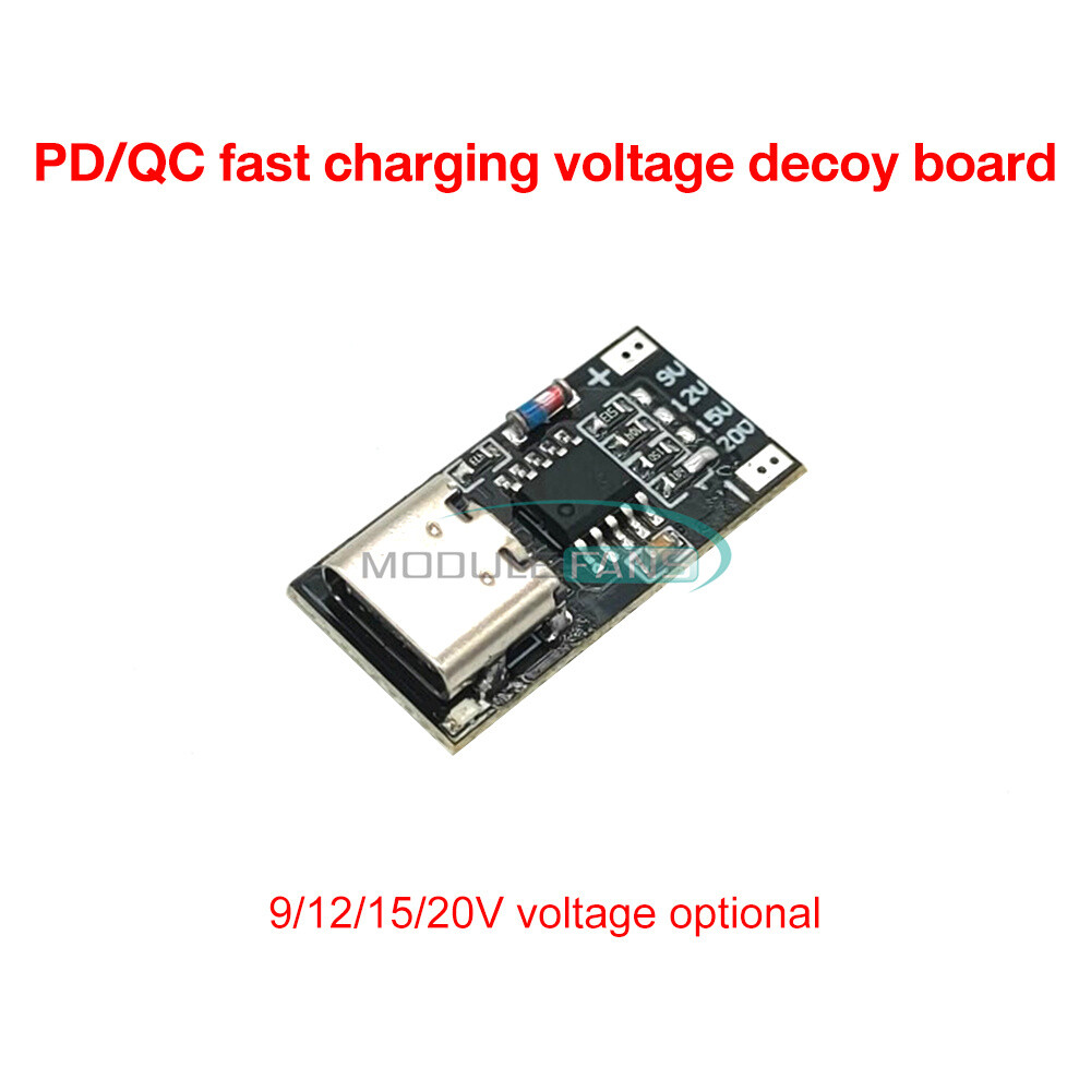 PD 3.0 QC 4.0 Decoy Board Fast Charge Type-C USB Boost Module & Housing Shell
