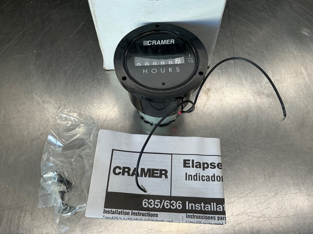 Cramer 6X137 Elapse Time Indicator 5 DIGIT Hour Meter