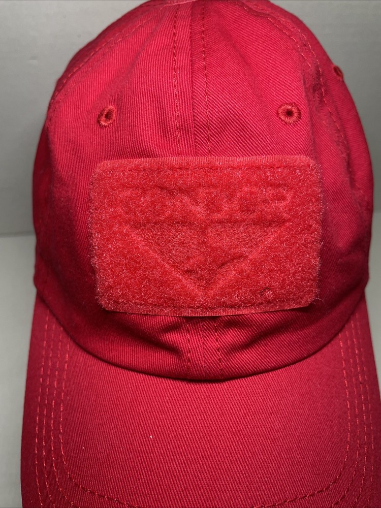 Condor Tactical Hat Red With Huntsman Leadership Summit Patch
