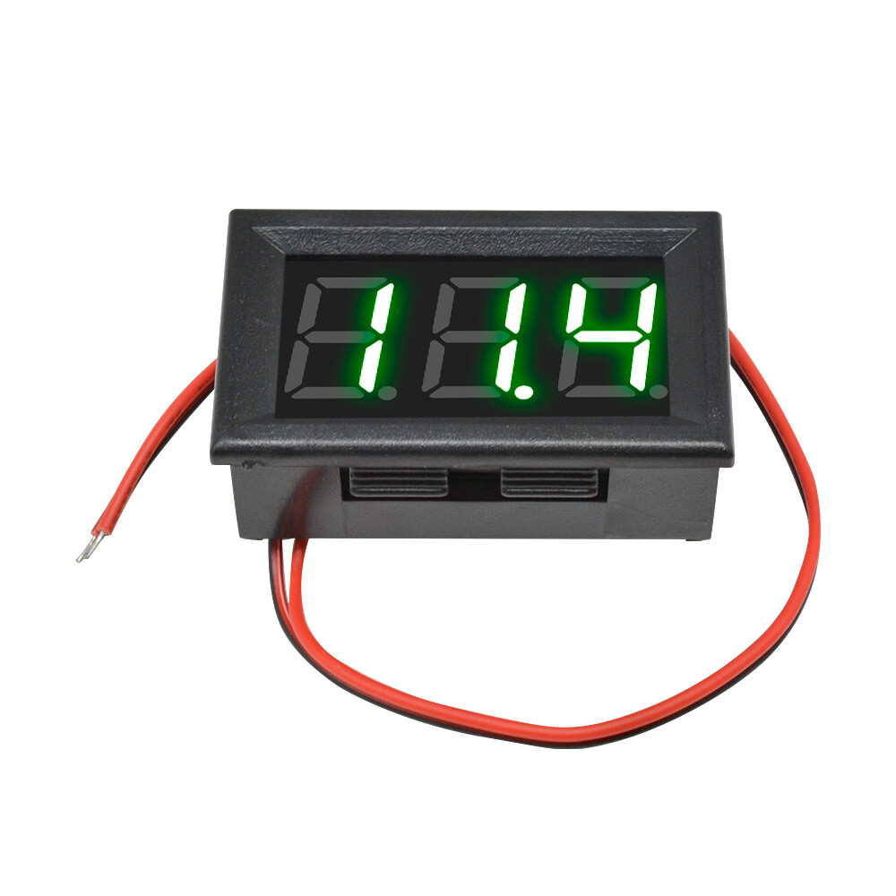 0.56"Green LED Voltmeter 2-Wire Digital Voltage AC70-500V Panel Ammeter Meter