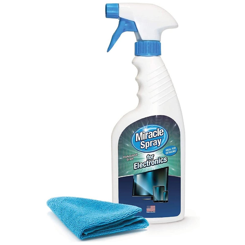 MiracleSpray for Electronics Cleaning, Safe Multisurface Cleaner for Any TV, ...