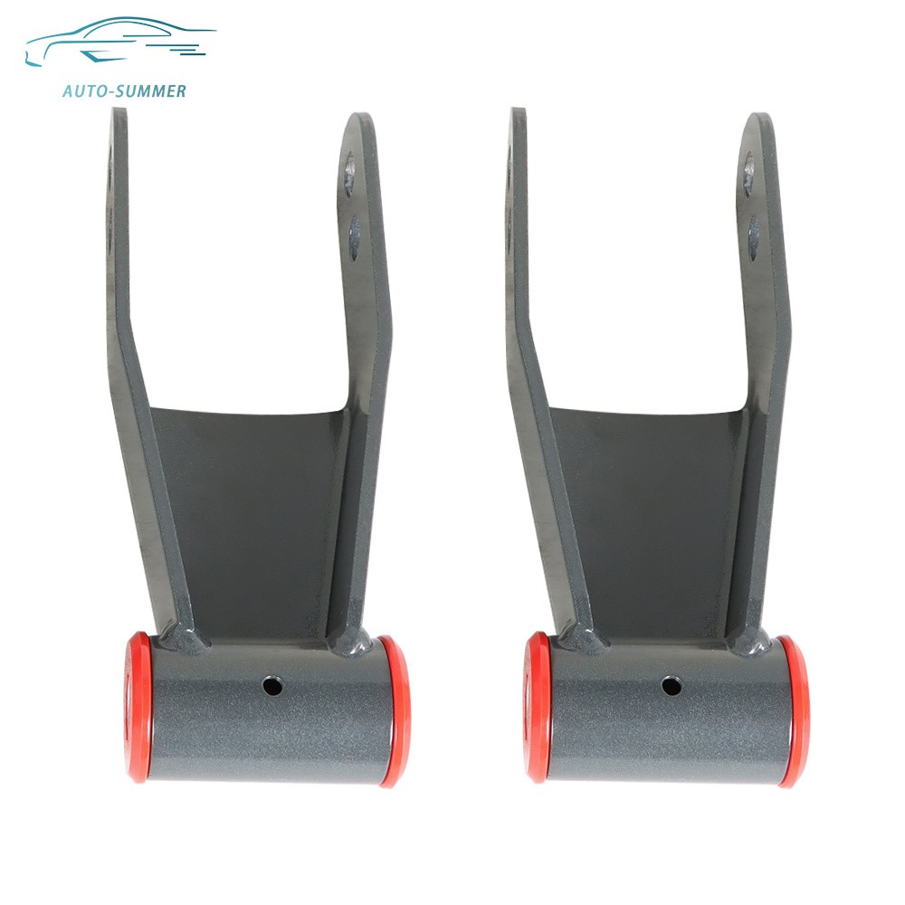 2" Rear Drop Shackles Kit For Chevy Silverado GMC Sierra 1500 C1500 1988-2018