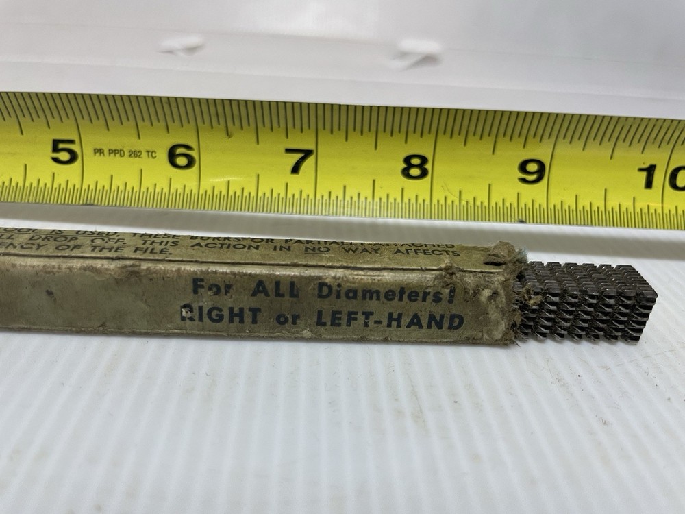 Vintage thread restoring file restore damaged threads File Teeth On Any Blade