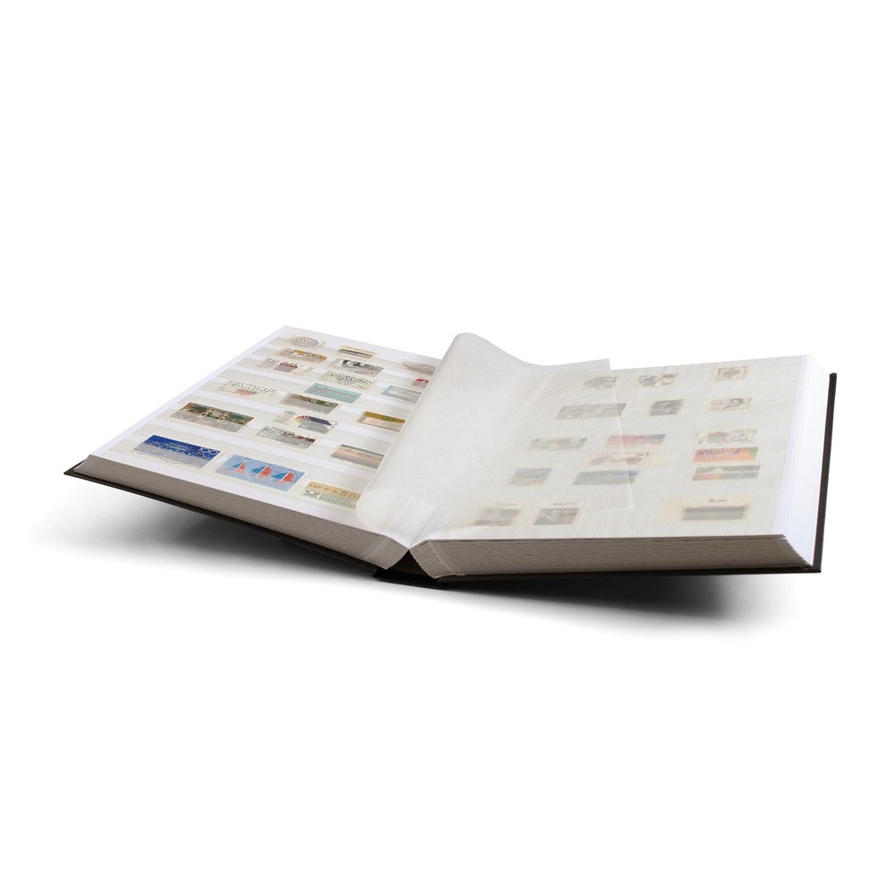 LIGHTHOUSE – “Basic” Hard Cover Stockbook for Stamps - 64 White Cardstock 9”x12”